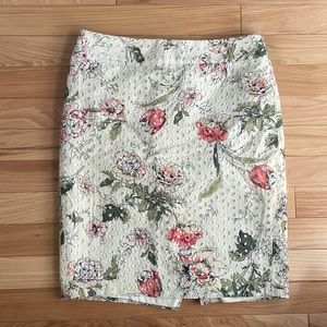Floral A-line skirt